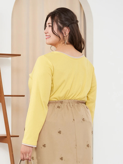 Re-J＆SUPURE(リジェイ＆スプル) |【Sasaki Mikiコラボ】前後2Way配色ヘンリーネックトップス