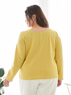 Re-J＆SUPURE(リジェイ＆スプル) |【Sasaki Mikiコラボ】前後2Way配色ヘンリーネックトップス