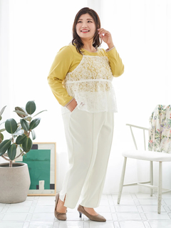 Re-J＆SUPURE(リジェイ＆スプル) |【Sasaki Mikiコラボ】前後2Way配色ヘンリーネックトップス