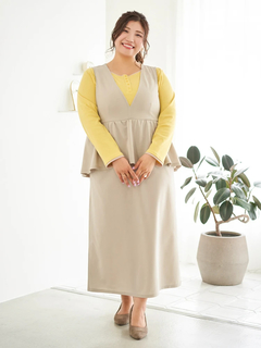 Re-J＆SUPURE(リジェイ＆スプル) |【Sasaki Mikiコラボ】前後2Way配色ヘンリーネックトップス