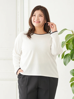 Re-J＆SUPURE(リジェイ＆スプル) |【Sasaki Mikiコラボ】前後2Way配色ヘンリーネックトップス