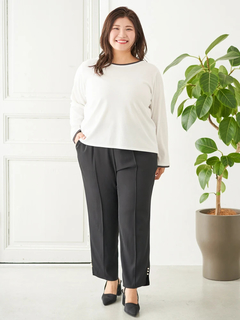 Re-J＆SUPURE(リジェイ＆スプル) |【Sasaki Mikiコラボ】前後2Way配色ヘンリーネックトップス