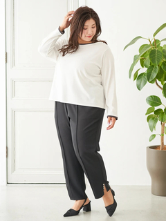 Re-J＆SUPURE(リジェイ＆スプル) |【Sasaki Mikiコラボ】前後2Way配色ヘンリーネックトップス