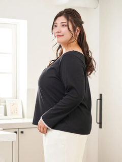 Re-J＆SUPURE(リジェイ＆スプル) |【Sasaki Mikiコラボ】前後2Way配色ヘンリーネックトップス