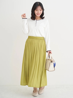 Re-J＆SUPURE(リジェイ＆スプル) |【Sasaki Mikiコラボ】前後2Way配色ヘンリーネックトップス