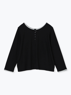 Re-J＆SUPURE(リジェイ＆スプル) |【Sasaki Mikiコラボ】前後2Way配色ヘンリーネックトップス