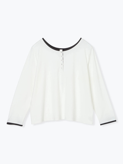 Re-J＆SUPURE(リジェイ＆スプル) |【Sasaki Mikiコラボ】前後2Way配色ヘンリーネックトップス