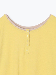 Re-J＆SUPURE(リジェイ＆スプル) |【Sasaki Mikiコラボ】前後2Way配色ヘンリーネックトップス