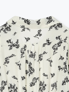 Re-J＆SUPURE(リジェイ＆スプル) |裾チュールアシメ切り替え花柄シャツワンピース