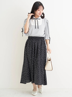 Re-J＆SUPURE(リジェイ＆スプル) |【WEB限定】ドットスカートドッキングワンピース