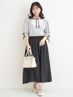 Re-J＆SUPURE(リジェイ＆スプル) |【WEB限定】ドットスカートドッキングワンピース