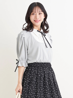 Re-J＆SUPURE(リジェイ＆スプル) |【WEB限定】ドットスカートドッキングワンピース