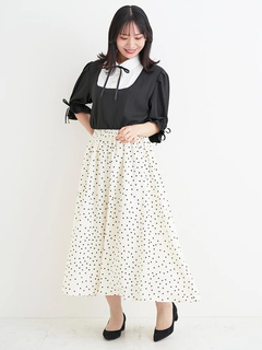 Re-J＆SUPURE(リジェイ＆スプル) |【WEB限定】ドットスカートドッキングワンピース