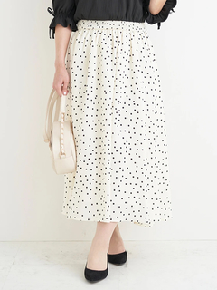 Re-J＆SUPURE(リジェイ＆スプル) |【WEB限定】ドットスカートドッキングワンピース