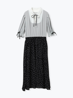 Re-J＆SUPURE(リジェイ＆スプル) |【WEB限定】ドットスカートドッキングワンピース