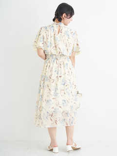 Re-J＆SUPURE(リジェイ＆スプル) |【WEB限定】花柄ボウタイワンピース