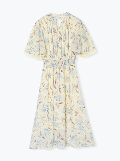 Re-J＆SUPURE(リジェイ＆スプル) |【WEB限定】花柄ボウタイワンピース