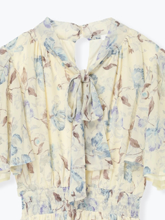 Re-J＆SUPURE(リジェイ＆スプル) |【WEB限定】花柄ボウタイワンピース