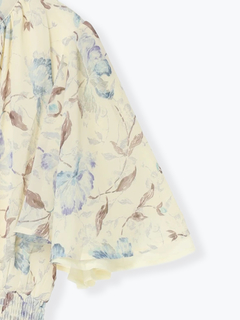 Re-J＆SUPURE(リジェイ＆スプル) |【WEB限定】花柄ボウタイワンピース