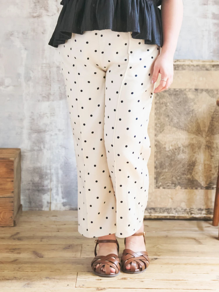 Re-J＆SUPURE(リジェイ＆スプル) |【Komachiコラボ】ドットイージーパンツ