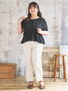 Re-J＆SUPURE(リジェイ＆スプル) |【Komachiコラボ】ドットイージーパンツ