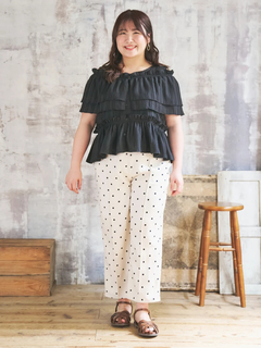 Re-J＆SUPURE(リジェイ＆スプル) |【Komachiコラボ】ドットイージーパンツ