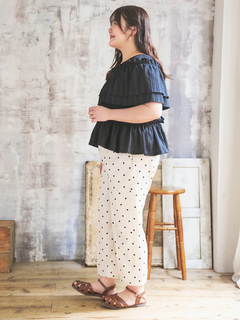 Re-J＆SUPURE(リジェイ＆スプル) |【Komachiコラボ】ドットイージーパンツ