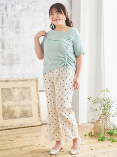 Re-J＆SUPURE(リジェイ＆スプル) |【Komachiコラボ】ドットイージーパンツ