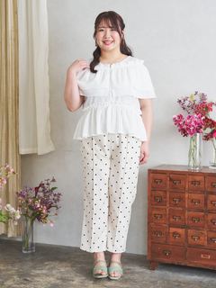 Re-J＆SUPURE(リジェイ＆スプル) |【Komachiコラボ】ドットイージーパンツ