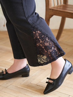 Re-J＆SUPURE(リジェイ＆スプル) |【Kannaコラボ】サイドレース切替デニムフレアパンツ