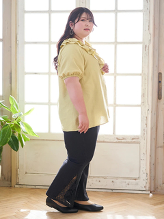 Re-J＆SUPURE(リジェイ＆スプル) |【Kannaコラボ】サイドレース切替デニムフレアパンツ