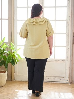 Re-J＆SUPURE(リジェイ＆スプル) |【Kannaコラボ】サイドレース切替デニムフレアパンツ