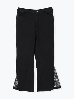 Re-J＆SUPURE(リジェイ＆スプル) |【Kannaコラボ】サイドレース切替デニムフレアパンツ