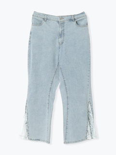 Re-J＆SUPURE(リジェイ＆スプル) |【Kannaコラボ】サイドレース切替デニムフレアパンツ