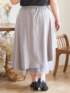 Re-J＆SUPURE(リジェイ＆スプル) |【Kannaコラボ】プリーツ×チュールラッフルスカート