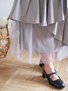 Re-J＆SUPURE(リジェイ＆スプル) |【Kannaコラボ】プリーツ×チュールラッフルスカート