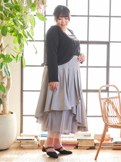 Re-J＆SUPURE(リジェイ＆スプル) |【Kannaコラボ】プリーツ×チュールラッフルスカート