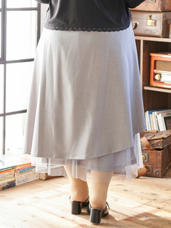 Re-J＆SUPURE(リジェイ＆スプル) |【Kannaコラボ】プリーツ×チュールラッフルスカート