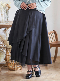 Re-J＆SUPURE(リジェイ＆スプル) |【Kannaコラボ】プリーツ×チュールラッフルスカート