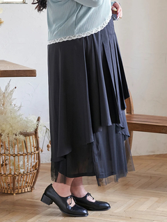 Re-J＆SUPURE(リジェイ＆スプル) |【Kannaコラボ】プリーツ×チュールラッフルスカート