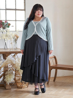 Re-J＆SUPURE(リジェイ＆スプル) |【Kannaコラボ】プリーツ×チュールラッフルスカート