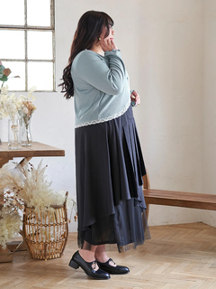 Re-J＆SUPURE(リジェイ＆スプル) |【Kannaコラボ】プリーツ×チュールラッフルスカート