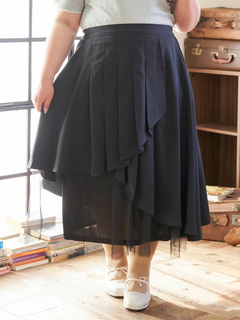 Re-J＆SUPURE(リジェイ＆スプル) |【Kannaコラボ】プリーツ×チュールラッフルスカート