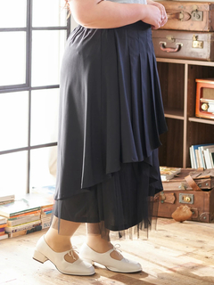 Re-J＆SUPURE(リジェイ＆スプル) |【Kannaコラボ】プリーツ×チュールラッフルスカート