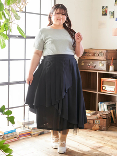 Re-J＆SUPURE(リジェイ＆スプル) |【Kannaコラボ】プリーツ×チュールラッフルスカート