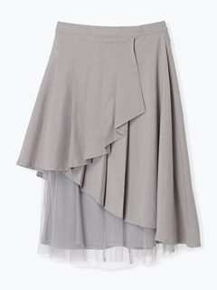 Re-J＆SUPURE(リジェイ＆スプル) |【Kannaコラボ】プリーツ×チュールラッフルスカート