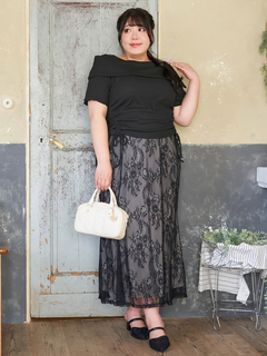 Re-J＆SUPURE(リジェイ＆スプル) |【Kannaコラボ】レースマーメイドスカート