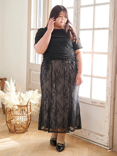 Re-J＆SUPURE(リジェイ＆スプル) |【Kannaコラボ】レースマーメイドスカート