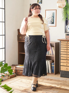 Re-J＆SUPURE(リジェイ＆スプル) |【Kannaコラボ】レースマーメイドスカート