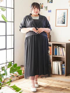 Re-J＆SUPURE(リジェイ＆スプル) |【Kannaコラボ】[SET]ジャケット×チュールジャンスカアンサンブル